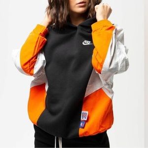 90s Retro Colorblock Nike Windbreaker Hoodie Women’s Small